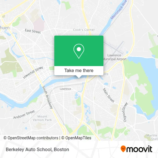 Berkeley Auto School map