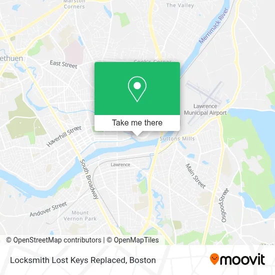 Locksmith Lost Keys Replaced map