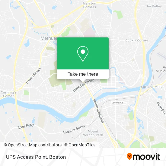UPS Access Point map
