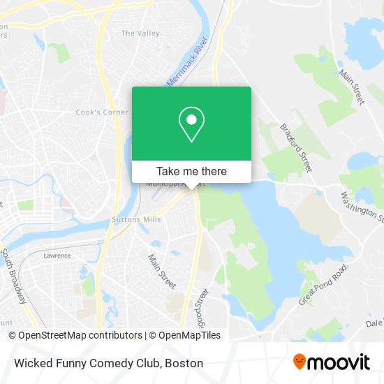 Mapa de Wicked Funny Comedy Club