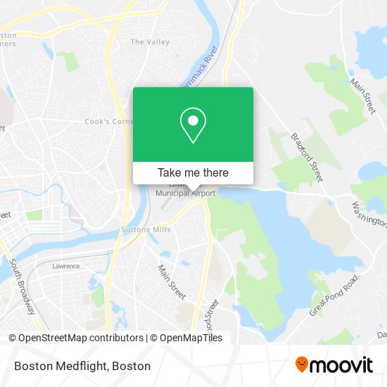 Mapa de Boston Medflight