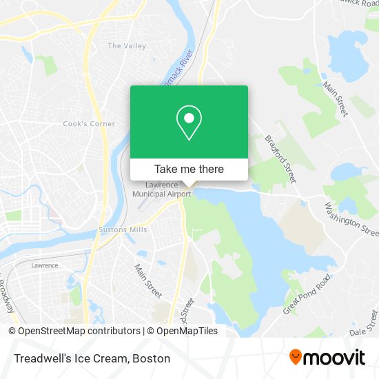 Treadwell's Ice Cream map