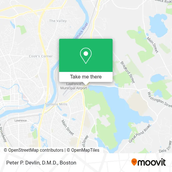 Peter P. Devlin, D.M.D. map