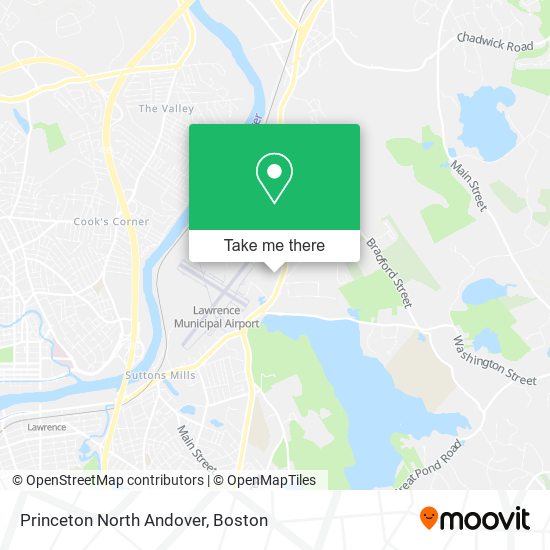 Princeton North Andover map