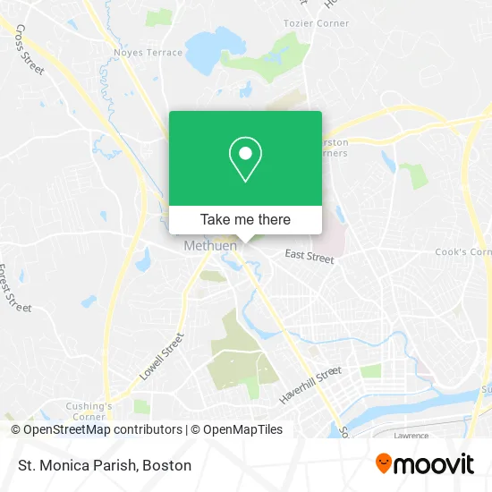 St. Monica Parish map
