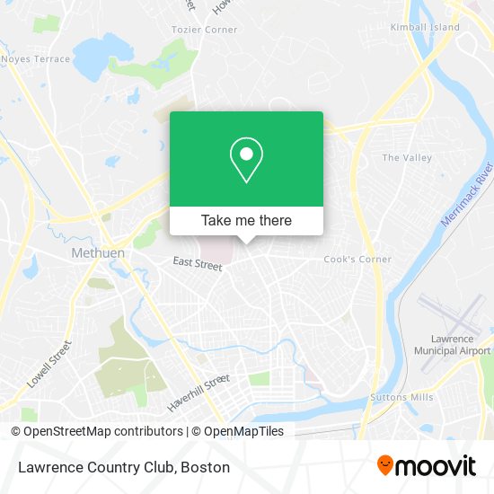 Mapa de Lawrence Country Club
