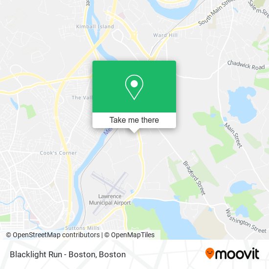 Blacklight Run - Boston map