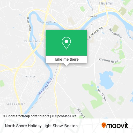 Mapa de North Shore Holiday Light Show