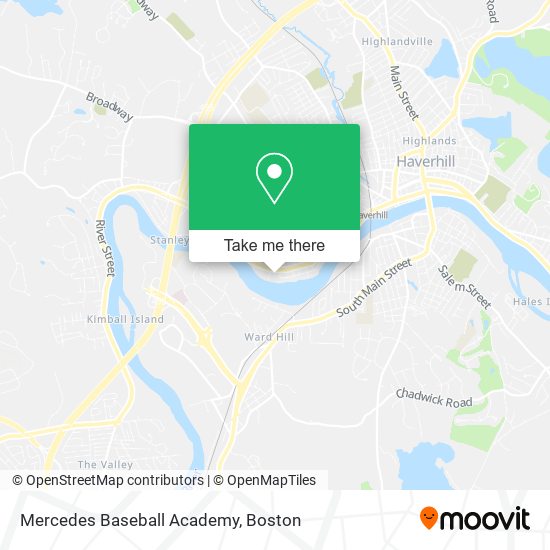 Mercedes Baseball Academy map