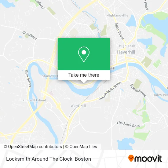 Locksmith Around The Clock map