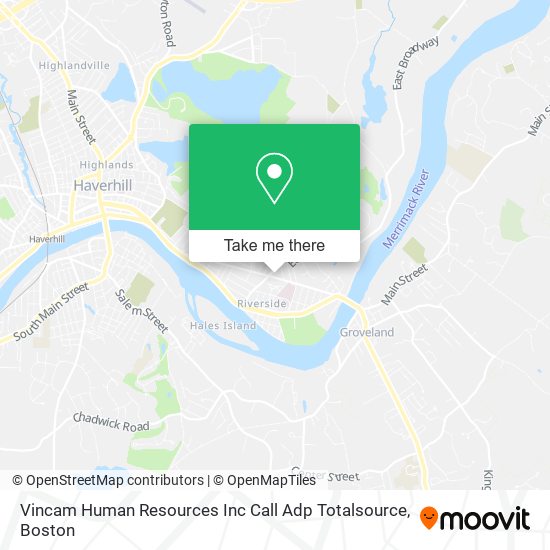 Mapa de Vincam Human Resources Inc Call Adp Totalsource