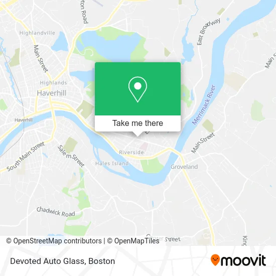 Devoted Auto Glass map