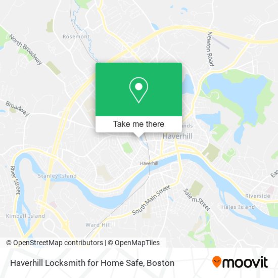 Haverhill Locksmith for Home Safe map