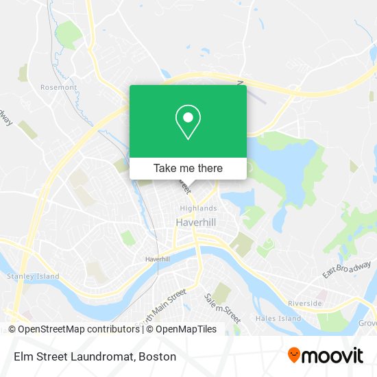 Elm Street Laundromat map