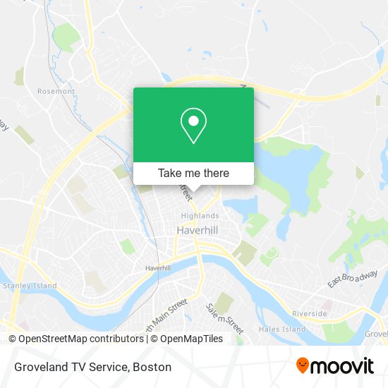 Mapa de Groveland TV Service