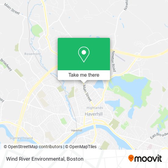 Wind River Environmental map