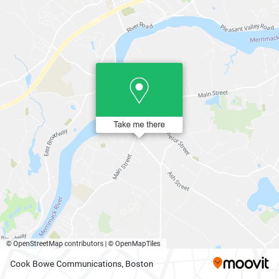 Cook Bowe Communications map