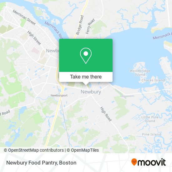 Mapa de Newbury Food Pantry