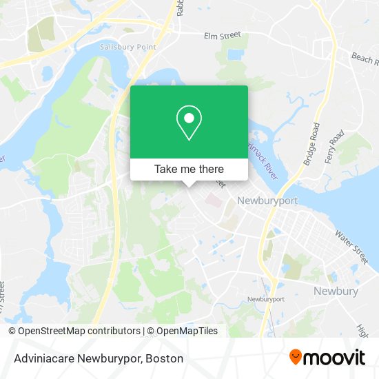 Mapa de Adviniacare Newburypor