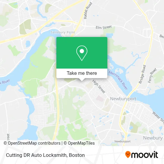 Cutting DR Auto Locksmith map