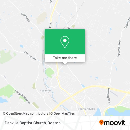 Danville Baptist Church map