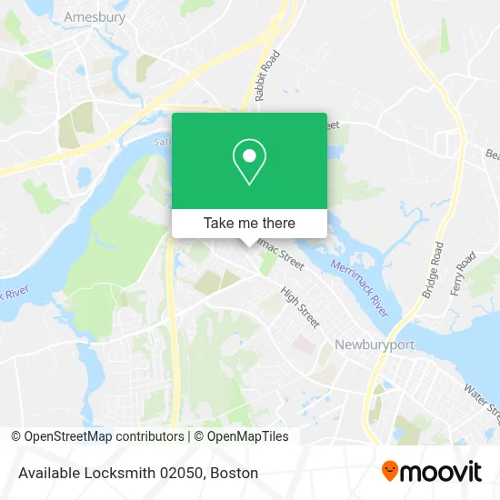 Available Locksmith 02050 map