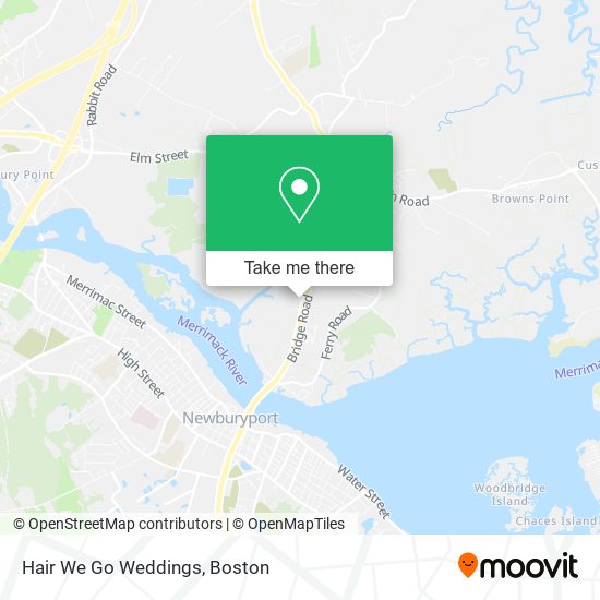 Mapa de Hair We Go Weddings