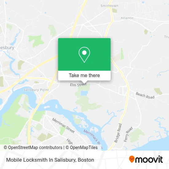 Mobile Locksmith In Salisbury map