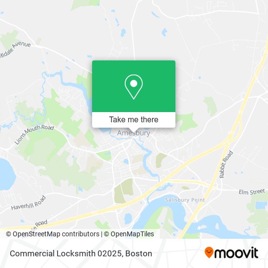 Mapa de Commercial Locksmith 02025