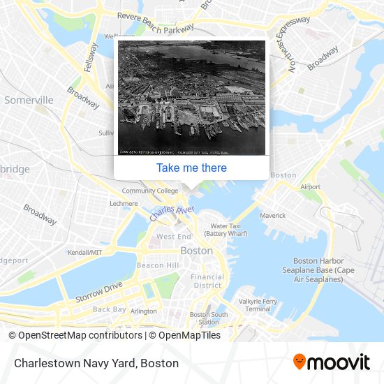 Mapa de Charlestown Navy Yard