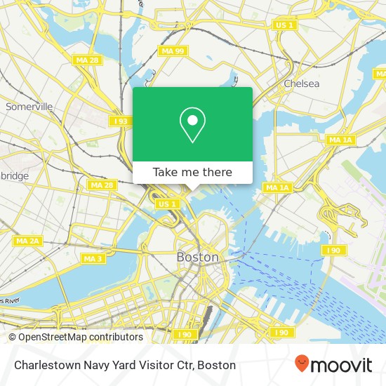 Mapa de Charlestown Navy Yard Visitor Ctr