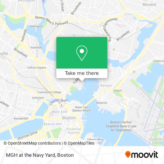 Mapa de MGH at the Navy Yard