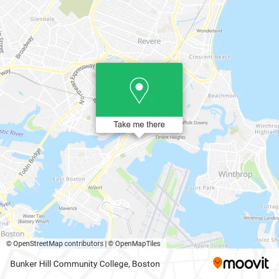 Bunker Hill Community College map
