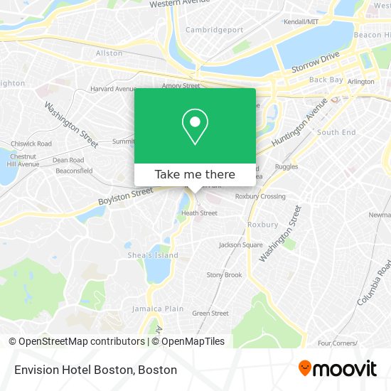 Mapa de Envision Hotel Boston
