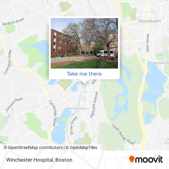 Winchester Hospital map