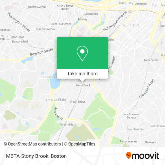 MBTA-Stony Brook map