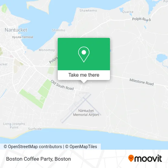 Boston Coffee Party map