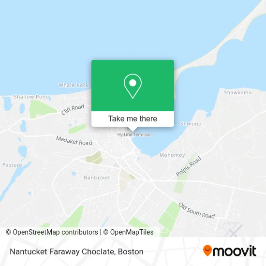 Nantucket Faraway Choclate map