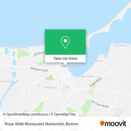 Mapa de Rope Walk Restaurant Nantucket