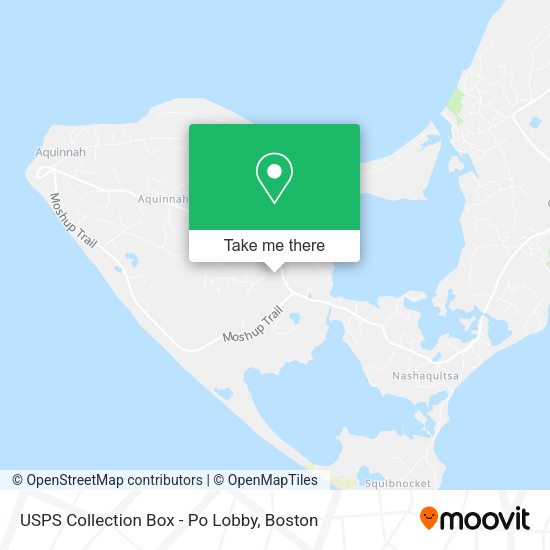 USPS Collection Box - Po Lobby map