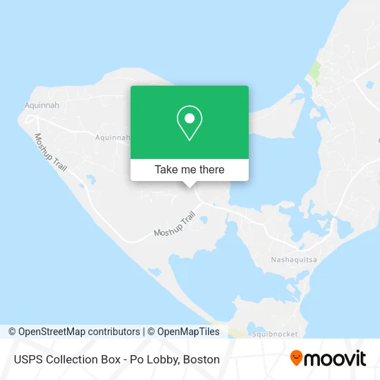 Mapa de USPS Collection Box - Po Lobby