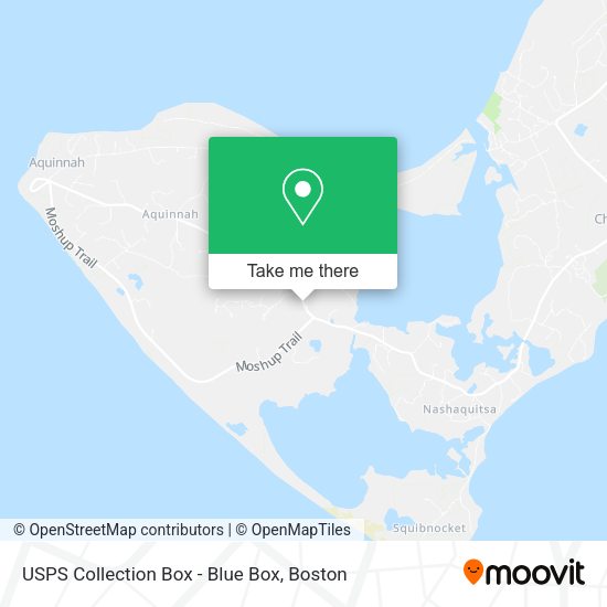 USPS Collection Box - Blue Box map