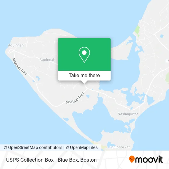 USPS Collection Box - Blue Box map