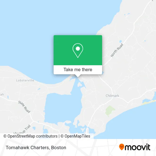 Tomahawk Charters map