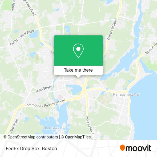 Mapa de FedEx Drop Box