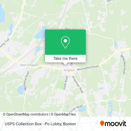 USPS Collection Box - Po Lobby map