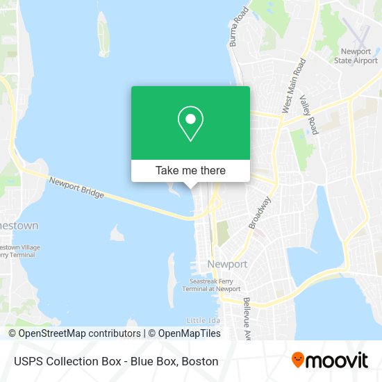 USPS Collection Box - Blue Box map