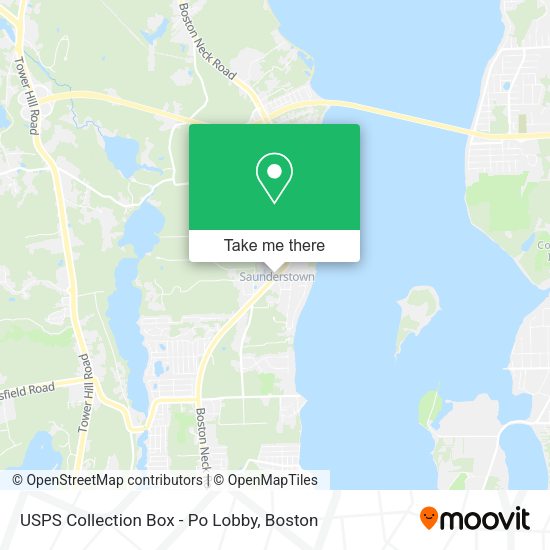 USPS Collection Box - Po Lobby map