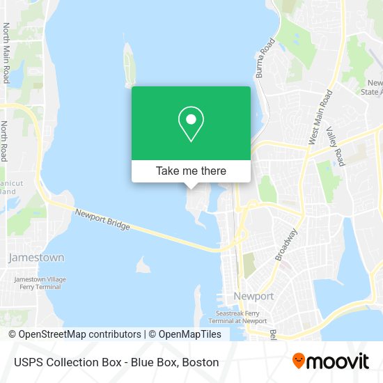 USPS Collection Box - Blue Box map
