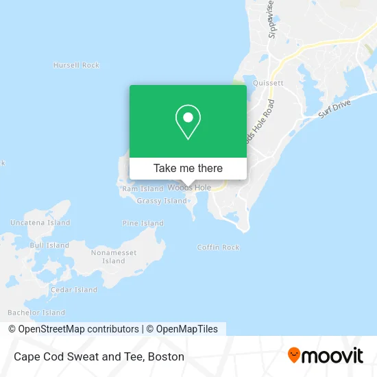 Cape Cod Sweat and Tee map